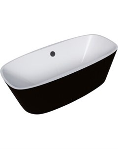 Акриловая ванна 170х75 отдельностоящая черная GR 2901B Grossman