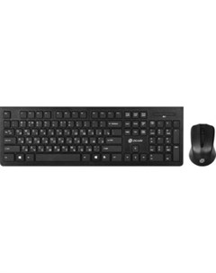 Клавиатура мышь 250M клав черный мышь черный USB беспроводная slim 997834 Oklick