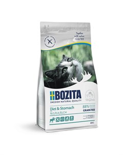 Корм для кошек с чувствительным пищеварением избыточным весом и для кошек старше 7 лет беззерновой с Bozita
