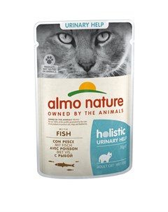Паучи с рыбой для профилактики мочекаменной болезни у кошек 70 г Almo nature консервы