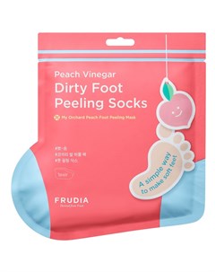 Маска носочки для педикюра с ароматом персика 40 г Уход за ногами Frudia