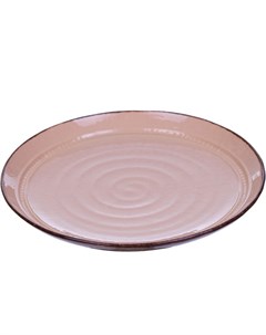 Тарелка 28 см Тоскана светло коричневый Royal stoneware
