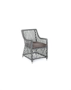 Плетеное кресло из искусственного ротанга латте серый 68x84x55 см Outdoor