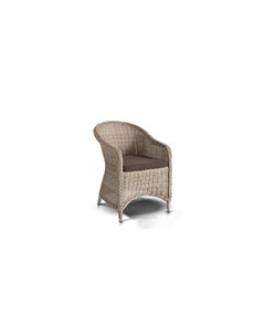 Плетеное кресло из искусственного ротанга равенна серый 68x81x51 см Outdoor