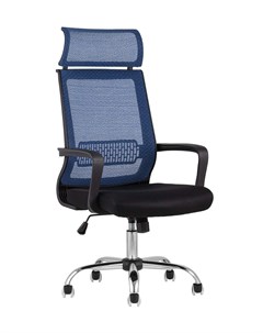 Кресло офисное topchairs style голубой 60x117x70 см Stool group