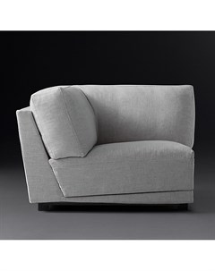 Кресло угловое модульное lars серый 100x74x100 см Idealbeds