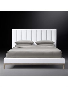 Кровать italia vertical channel белый 211x152x225 см Idealbeds
