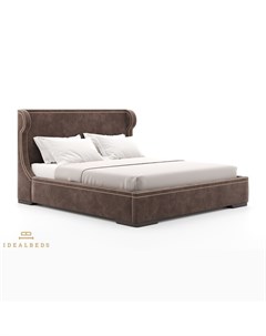Кровать ladone коричневый 242x120x226 см Idealbeds