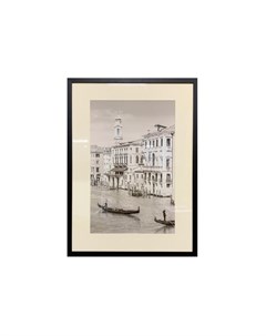 Постер романтическая венеция 1 черный 50x70 см Garda decor