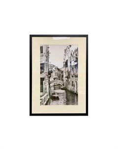Постер романтическая венеция 2 черный 50x70 см Garda decor
