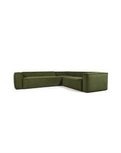 Угловой диван blok зеленый 320x69x290 см La forma