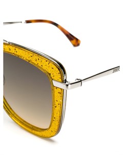 Jimmy choo eyewear солнцезащитные очки glossy 53mm в квадратной оправе 53 желтый Jimmy choo eyewear