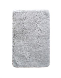 Коврик для ванной комнаты прикроватный 53х80 см искусственный мех серый Без бренда
