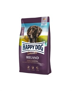 Корм для собак Sensible Ireland при проблемах с кожей и шерстью лосось кролик сух 2 8кг Happy dog