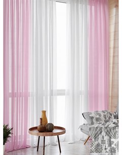 Комплект штор Тонгри розовый 250 см Томдом
