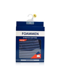 Мужские трусы боксеры Fo90509 синие в полоску XL Foammen