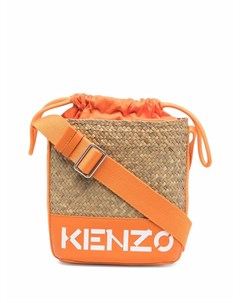 Плетеная сумка через плечо с логотипом Kenzo