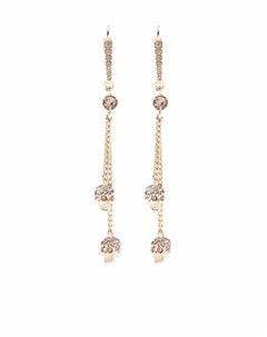 Серьги подвески с декором skull Alexander mcqueen