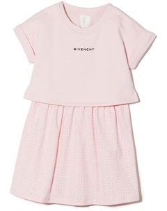 Многослойное платье с логотипом Givenchy kids