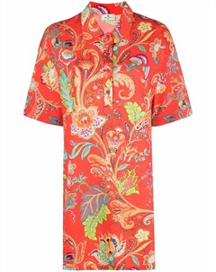 Платье рубашка с цветочным принтом Etro