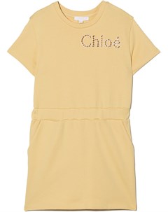 Платье с логотипом Chloé kids