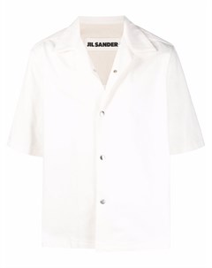 Джинсовая рубашка с короткими рукавами Jil sander