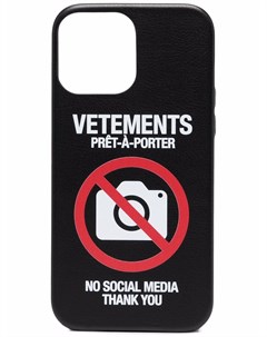 Чехол для iPhone 12 Pro Max с логотипом Vetements