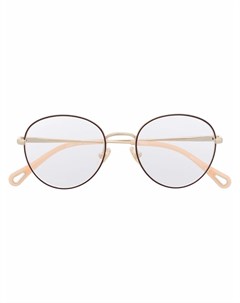 Очки в круглой оправе Chloé eyewear