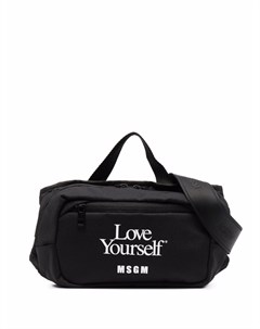 Поясная сумка Love Yourself с логотипом Msgm
