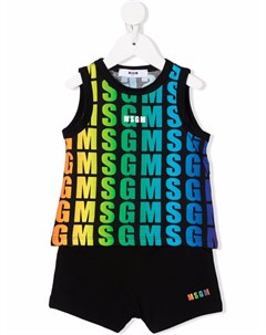 Спортивный костюм с логотипом Msgm kids