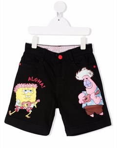 Джинсовые шорты с принтом SpongeBob The marc jacobs kids