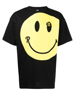 Футболка с графичным принтом из коллаборации с Smiley Raf simons