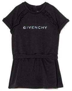 Платье с оборками и логотипом Givenchy kids