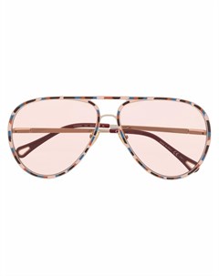 Солнцезащитные очки авиаторы с камуфляжным принтом Chloé eyewear