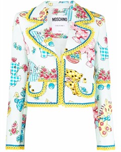 Пиджак Calico Animals Piquet Moschino