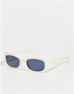 Овальные прорезиненные солнцезащитные очки с дымчатыми стеклами в стиле 90 х Recycled Asos design