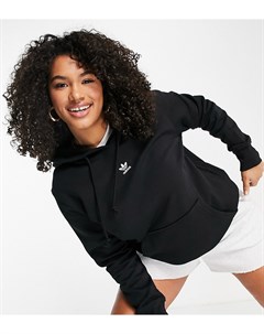 Худи черного цвета с логотипом по центру груди Essential Plus Adidas originals