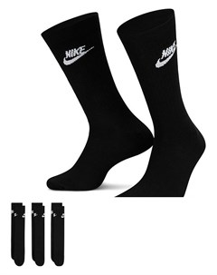 Набор из 3 пар черных носков Everyday Essential Nike