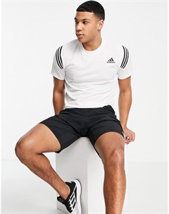 Футболка белого цвета с полосками на плечах adidas Training Icons Adidas performance