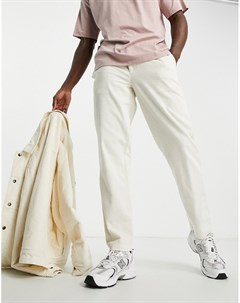 Светлые свободные вельветовые брюки с эластичным поясом от комплекта Topman