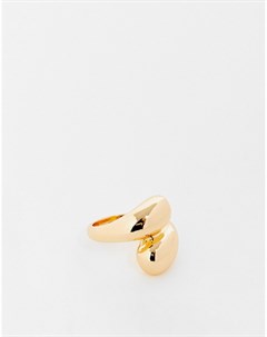 Массивное золотистое кольцо с обвивающим палец дизайном Asos design