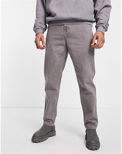 Выбеленные свободные брюки из саржи с карманами Asos design