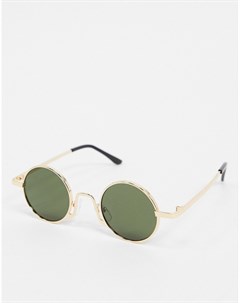 Золотистые солнцезащитные очки Svnx