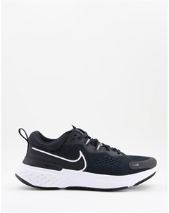 Черные кроссовки React Miler 2 Nike running