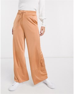 Мягкие блестящие брюки широкого кроя в стиле милитари Asos design