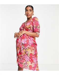 Розовое платье с запахом Vanessa Hope and ivy maternity