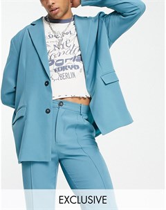 Блейзер в винтажном стиле голубого цвета Inspired Reclaimed vintage