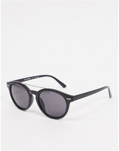 Черные матовые солнцезащитные очки авиаторы Aj morgan