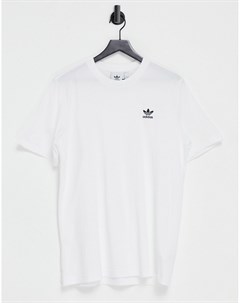 Белая футболка с маленьким логотипом essentials Adidas originals