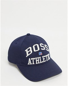 Темно синяя кепка в университетском стиле x Russell Athletic Feagle Boss